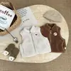 Chaleco de Forro Polar para Bebé de Invierno Estilo Coreano Chaleco Grueso en Capas Ropa para Bebé Chaleco Exterior a la Moda Chaleco Cálido