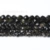 Pulsera de Obsidiana Dorada Corte Diamante Cuentas Cadena de Buda Cuentas Accesorios Bodhi diy Accesorios Hechos a Mano