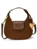 Bolso de luna de moda para mujer, bolso cruzado versátil vintage, bolso de mano ligero de nicho para ir al trabajo y uso diario