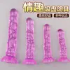 Vibrador de Cristal Transparente para Mulheres, Específico para Adultos, Brinquedo Sexual Realista em Formato de Pênis, Dispositivo Orgástico de Masturbação