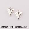 Accesorios de Joyería de Aleación DIY Colgante de Corazón de Durazno Aretes Collar Corazón Trenzado Placa de Palabra Pulsera Colgante Decorativo Hecho a Mano