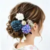 Presilhas e Acessórios de Cabelo Transfronteiriços, Grampos de Cabelo em Forma de U, Franjas, Conjunto de Flores de Seda Gipsofila, Acessórios de Cabeça Florais para Yukata