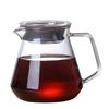 Cafetera de vidrio con filtro de fresa, venta al por mayor, para compartir café