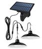 Lámpara Solar Separada para Hogar Interior Exterior Jardín Estilo Camping Lámpara de Araña para Tienda Control de Luz Uno a Dos Lámpara Impermeable