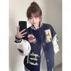 Chaqueta de Béisbol Fina Nueva Primavera y Otoño para Hombres y Mujeres, Corte Holgado, Moda Versátil Hip-Hop Callejero de Moda
