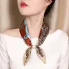 2026 Nuevo Estilo Retro Exquisito Hebilla Magnética Bufanda de Seda Primavera Verano Nuevo Pañuelo Francés Pequeño Estilo Lujo Ligero Celebridad de Internet Cinta