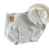 Ropa interior de algodón puro 7A para mujer, algodón puro antibacteriano en la parte inferior de la entrepierna, clase A, algodón para bebé, cintura media-alta, sin costuras, cómodo, que envuelve la cadera, ropa interior para mujer