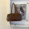 Bolsa de Ombro Retro Simples para Mulheres 2026 Outono Nova Grande Capacidade Elegante para Roupas de Trabalho Versátil Bolsa Tote de Ombro
