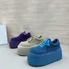 Zapatos casuales de plataforma de cuero esmerilado de colores dulces para mujer 2026, zapatos nuevos con cordones elegantes y modernos para mujeres petite