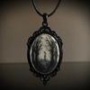 Estilo Gótico Vintage Castillo Murciélago Cuervo Cruz Sangre Gato Negro Iglesia Cementerio Vampiro Collar Vintage