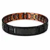 Estilo Popular Europeo y Americano Hebilla de Correa de Reloj con Patrón de Escudo de Cobre Rojo Antiguo Tres Filas de Imanes Pulsera Versión Ancha Retro Patrón de Escamas de Pez Pulsera Venta al por Mayor