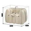 Sofá Pequeño para Niños, Silla con Respaldo de Calabaza, Rincón de Lectura para Dormitorio de Apartamento Pequeño, Lindo Perezoso Individual