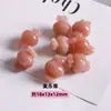 Pedra da lua laranja natural gato sem rosto amor flor de cinco pétalas pedra do sol acessórios de escultura para joias diy produtos semi-acabados atacado
