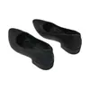 Zapatos de Salón de Punta Fina, Mocasines Profesionales de Piel Suave de Boca Baja con Suelas Blandas, Zapatos de Trabajo Planos y Cómodos, Zapatos de Piel Negra