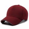 Chapéu Feminino Primavera e Outono estilo coreano escada pano preto pico boné masculino tira reflexiva boné beisebol versátil rua chapéu de sol
