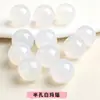 Contas de Ágata Natural Meio Furo Contas Soltas Ágata Vermelha Contas Sem Furo Contas Redondas Acessórios para Joias DIY Atacado Contas Semi-Acabadas