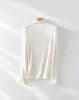 26ª Primavera Nuevo Modelo Base de Cachemira y Seda Cuello Alto para Mujer Ligero Transpirable Estilo Elegante Ropa para Mujer Venta Directa de Fábrica