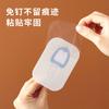 Gancho creativo transparente para abrigo, gancho fuerte sin costuras, cocina, baño, gancho transparente para colgar en la pared, gancho para abrigo sin perforaciones