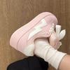 Mocasines Rosa con Punta de Concha para Mujer, Ins2026 Primavera/Verano Versátiles Estudiante Casual Retro Deportivas