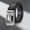 Cinturón de Cuero Genuino con Hebilla de Pasador, Moda Masculina Transfronteriza para Jóvenes y Adultos de Mediana Edad, Cinturón Casual de Negocios Versátil, Cinturón de Cuero para Pantalones al por Mayor