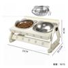 Tazón Ajustable de Acero Inoxidable para Gatos y Perros, Suministros para Mascotas para Perros Pequeños, Tazón Grande Elevado para Perros, Uso Doméstico