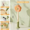 Escova de Copo em Formato de Flor com Cabo Longo para Uso Doméstico, Escova Multifuncional para Limpeza de Bicos de Garrafa, Escova Três em Um Desmontável para Limpeza de Mamadeiras e Bicos