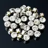 Pedras de Strass de Vidro Cristal para Costura à Mão, Pedras de Strass com Borda Decorativa Anti-Risco, Botões, Abotoaduras, Materiais de Acessórios para DIY de Vestido de Casamento, 36 Peças
