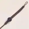 Chaveiro de Nó Plano Tecido à Mão Anel para Bolsa de Corda Alça Curta Corda DIY Escultura em Madeira Joias Corda Atacado