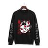 Suéter casual deportivo de cuello redondo con forro polar para hombre y mujer, de moda transfronterizo europeo y americano para otoño e invierno, periférico de Ghost Blade bidimensional