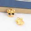 Nuevos Accesorios de Joyería DIY Guofeng Gafas Joker Gafas de Conejo Pulsera de Perro Material para Tocados Accesorios Dorados Arena Lote