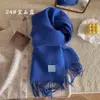Bufanda nueva de mezcla de lana, bufanda de color liso para mujer para invierno, bufanda tejida cálida de longitud media, calentador de cuello, venta al por mayor para ventas transfronterizas