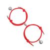 Nueva pulsera de pareja con carita sonriente atractiva con imán, un par de pulseras tejidas a mano para hombre y mujer, joyería al por mayor, exclusiva transfronteriza