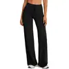 Pantalones de Yoga de Pierna Ancha para Mujer Amazon Personalizado OEM Cintura Alta Cordón Pierna Recta Pantalones Deportivos Nuevos Pantalones Elásticos de Pierna Recta