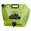 Bolsa Portátil para Almacenamiento de Agua al Aire Libre de Gran Capacidad, Bolsa de Agua de Plástico Engrosado con Grifo, Cubo de Agua Plegable para Montaje en Coche, Camping, Barbacoa