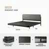 Cama de Tela Suspendida Estilo Italiano Cama Doble de 1.8 m para Dormitorio Principal, Cama Moderna Minimalista Tapizada en Chenilla con Entrega Integrada