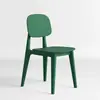 Decoração de casa minimalista nórdica, encosto criativo estilo macaron, banqueta de plástico, tamanho adulto, cadeira de jantar de luxo leve, cadeira espessa para mesas de jantar, cadeira de lazer