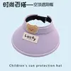 Sombrero de Protección Solar para Niños con Ala Ancha, Sombrero de Sol de Copa Abierta, Sombrero de Sol para Exteriores con Protección UV, Sombrero de Sol Transpirable