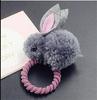 Celebridade da Internet K-Style de Tiara de Cabelo de Coelho Grampo de Cabelo Elástico de Cabelo de Coelho de Pelúcia Fofo Pequeno Fresco Coração de Menina Tiara de Cabelo