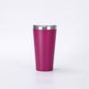 Taza de Acero Inoxidable para Coche con Forma de Cono de 16 oz Transfronteriza, Doble Capa al Vacío, Termo de Gran Capacidad, Taza Helada Portátil para Exteriores
