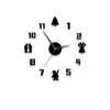 Reloj Casual Pegatina de Pared para Sala de Estar Hogar Moderno Nuevo Reloj Digital Colgante de Pared Estilo Europeo Reloj de Pared de Lujo Accesible Decoración