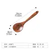 Espátula de Madera de Acacia con Mango Largo Más Vendida de Amazon, Cucharón de Madera, Juego de Cocina, Espátula para Freír de Teca, Tenedor para Ensalada, Transfronterizo