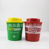 Suministro de Fábrica Taza de Café de Plástico de Doble Pared de 250ML Taza de Plástico PP con Anillo de Silicona Aislamiento Taza de Leche para Niños
