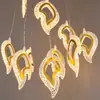 Venda Direta da Fábrica Casamento Acrílico Pingente Luminoso Salão de Casamento Luzes Decorativas de Teto Hotel Palco Luzes de Corda LED
