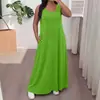 Vestido Casual de Moda Suelto Sin Mangas de Color Sólido Transfronterizo Europeo y Americano Tik Tok Verano 2026