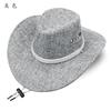 Chapéus de Cowboy Ocidentais para Homens e Mulheres, Chapéus de Sol para Viagens ao Ar Livre na Primavera, Verão e Outono, Chapéus de Jazz de Aba Larga de Xizang
