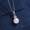 Acessórios DIY Conjunto de Pingente de Brinco Clássico de Três Pedras Pérola Prata Esterlina S925 Pingente de Brinco Simples 8-12