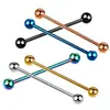 Amazon Ebay Haste Única Haste Longa Barra Industrial Piercing de Moda Multifuncional Joias para Piercing Brincos Studs para Ponte da Orelha Studs para Osso da Orelha