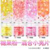 1mm + 2mm + 3mm arte de uñas mixto lentejuelas pequeñas brillos tira de brillos polvo de brillos para uñas flujo lino material paquete kg