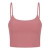 Novo Cinto Fino Sexy Top de Yoga com Costas Bonitas Meio Umbigo Alça Fina Roupa de Yoga com Bojo Colete de Yoga para Mulheres
