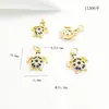 Pendant de Vida Marina Estrella de Mar Caracola Chapado en Oro 18K14K de Larga Duración del Color Accesorios de Joyería para Pulsera Collar DIY